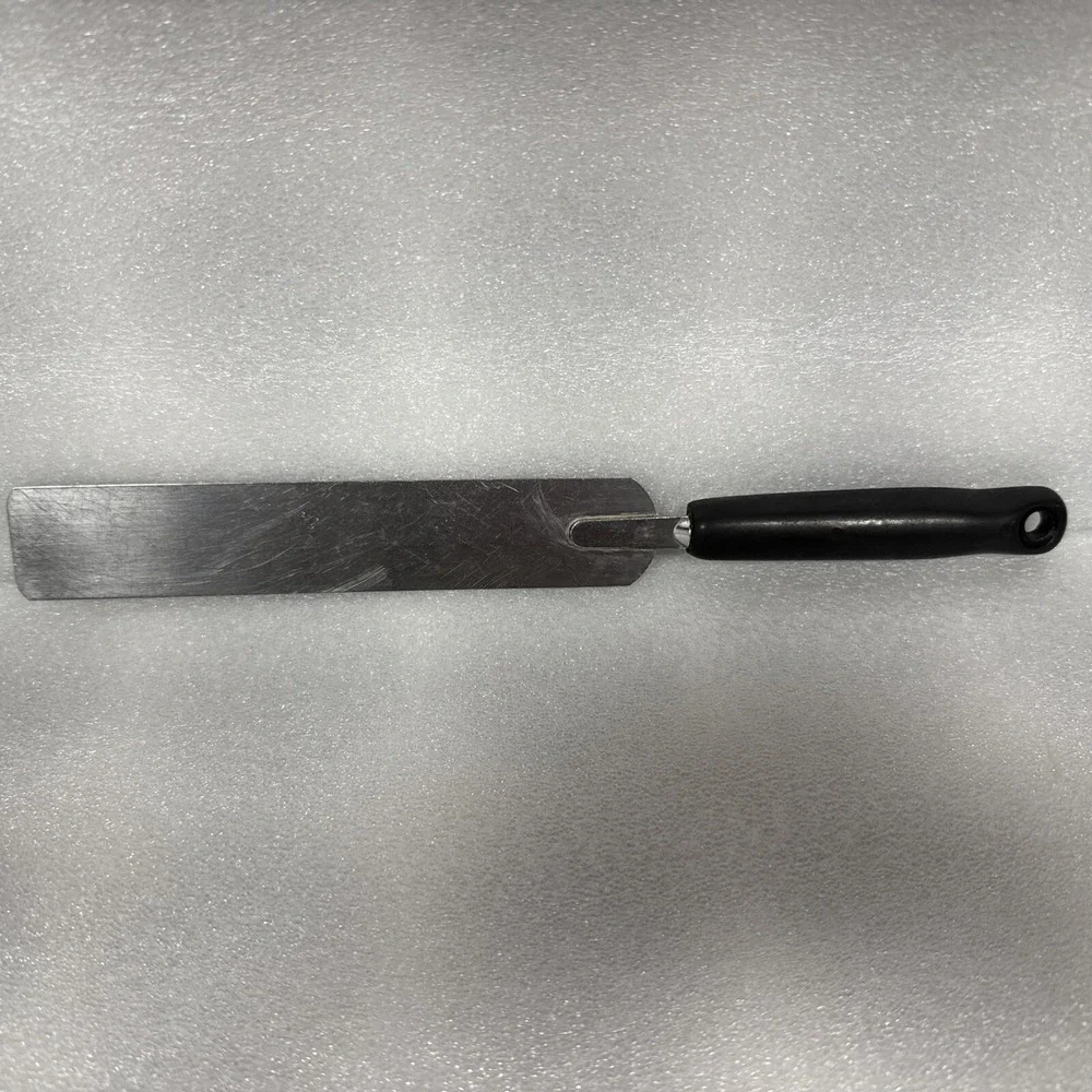 Ekco USA Stainless‎ Steel Spreader Spatula White  Blue Tulip Decorative Handle